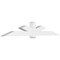 Ekena Millwork Kennewick Architectural Grade PVC Gable Bracket, 108"W x 18"H x 6"D x 6"F, 4/12 Pitch GBP108X18X0606KEN00 - alternate 1